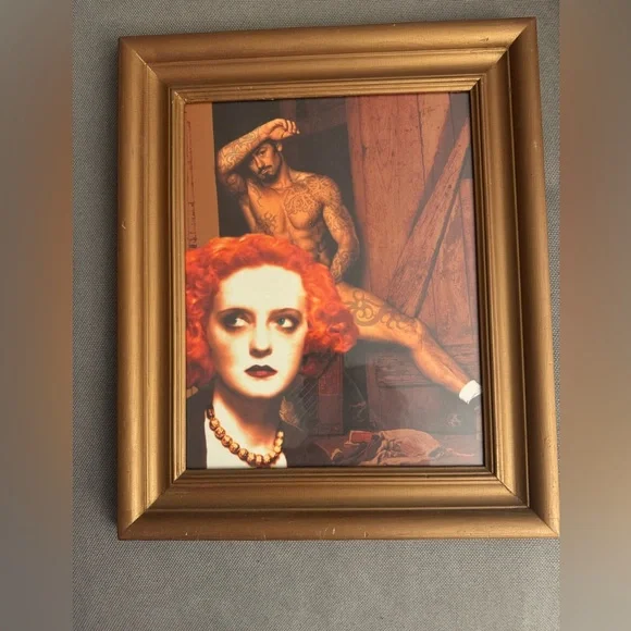 Alex Aleixo “Miss Davis” Framed Picture. Signed by the Artist.